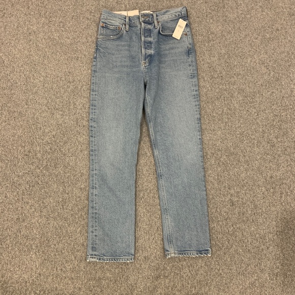 NWT Agolde Riley Straight Crop Jeans - Picture 4 of 7